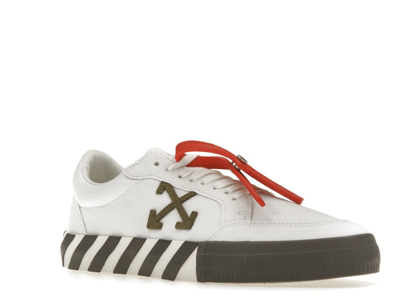 OFF-WHITE Vulcanized Low White Khaki Canvas