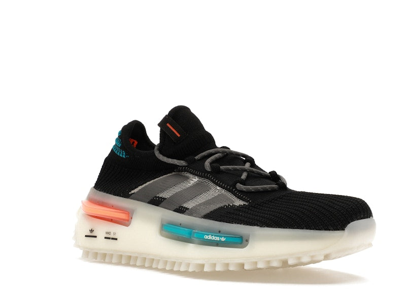 adidas NMD S1 Core Black Blue Orange