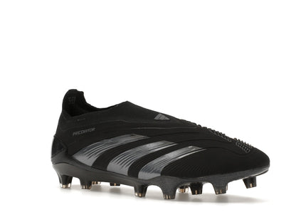adidas Predator 24 Elite Laceless FG Core Black Carbon