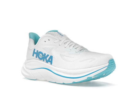Hoka One One Clifton 10 White Skyward Blue