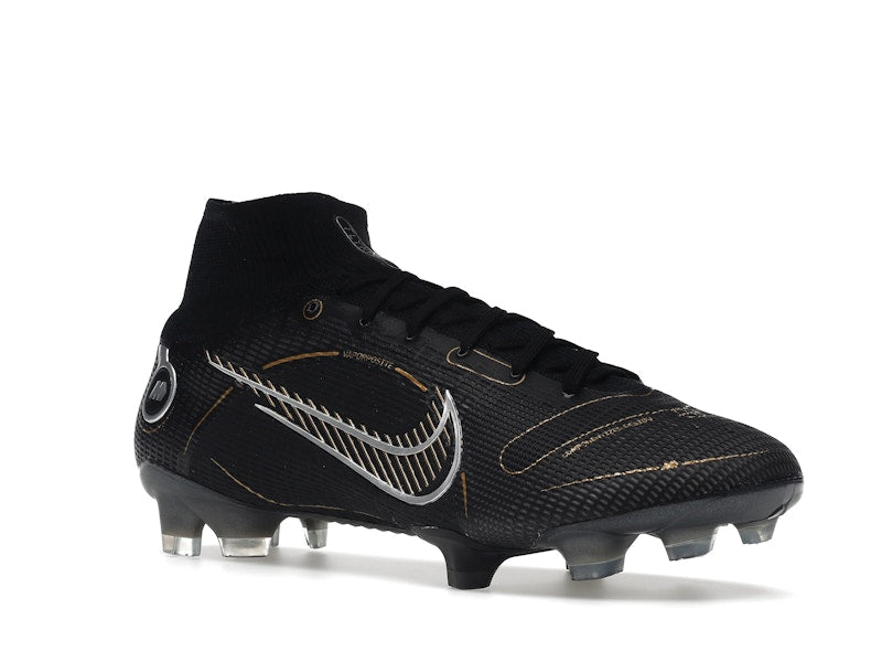 Nike Mercurial Superfly 8 FG Black Metallic Silver Gold