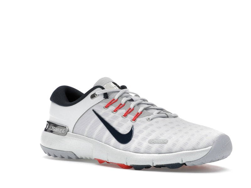 Nike Free Golf Pure Platinum Light Crimson Wolf Grey Armory Navy