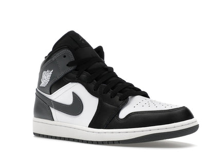 Jordan 1 Mid Black White Iron Grey