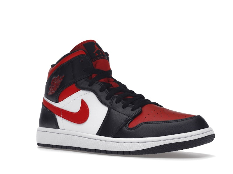 Jordan 1 Mid White Black Red (2022)