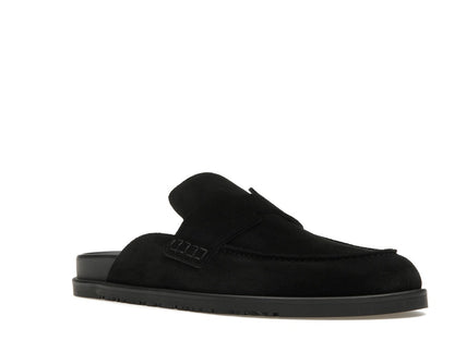Hermes Go Mule Noir Suede Calkfskin (Men's)