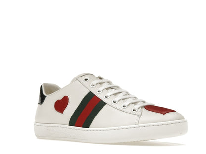 Gucci Ace Embroidered Hearts (Women's)