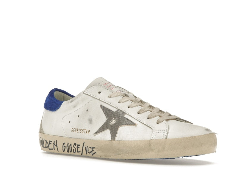 Golden Goose Super-Star White Snake Blue