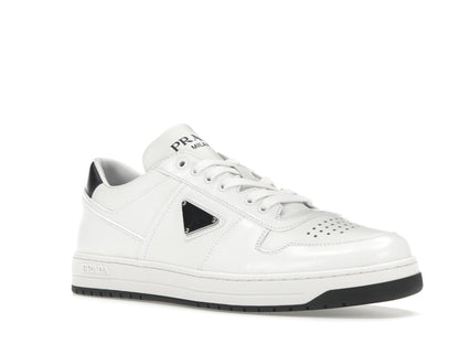 Prada Downtown Low Top Sneakers Leather White White Black