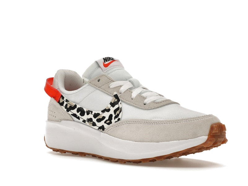 Nike Waffle Debut White Team Orange Leopard (Women's)