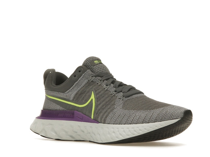 Nike React Infinity Run Flyknit 2 Grey Volt Wild Berry