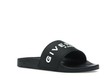 Givenchy Paris Slide Sandals Black