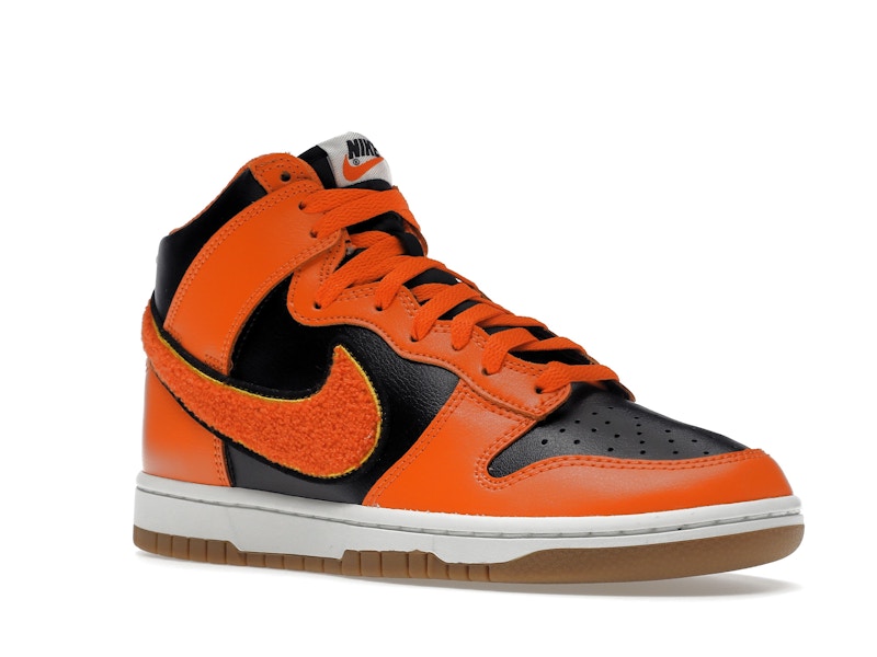 Nike Dunk High Retro Chenille Swoosh Safety Orange