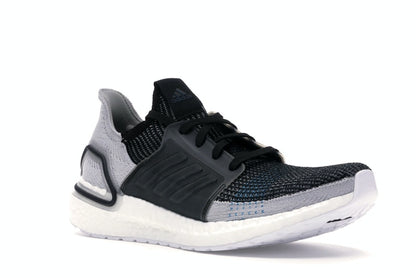 adidas Ultra Boost 19 Core Black Grey Six Shock Cyan
