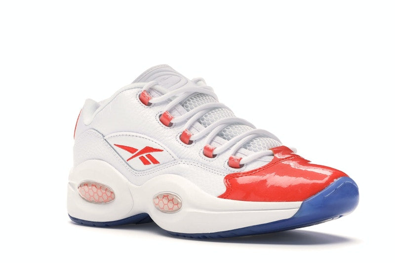Reebok Question Low Patent Toe Orange