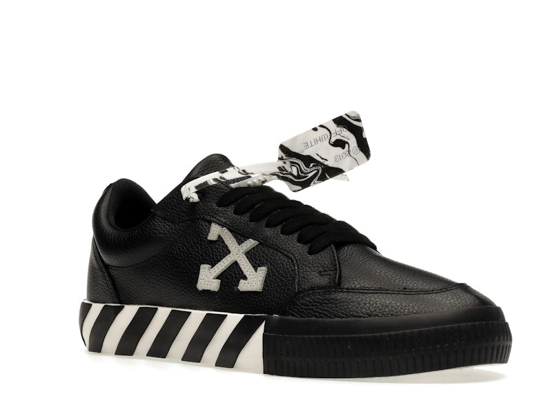 OFF-WHITE Vulc Low Leather Black White FW21