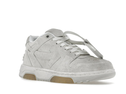 OFF-WHITE Out Of Office OOO Low Tops Vintage Suede Destressed White