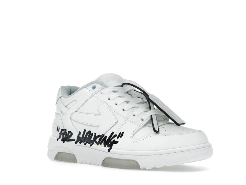 OFF-WHITE Out Of Office OOO Low Tops For Walking White Black (Women's)
