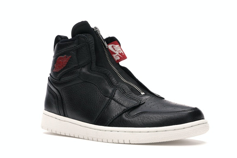 Jordan 1 Retro High Zip Black Gym Red Phantom (Women's)