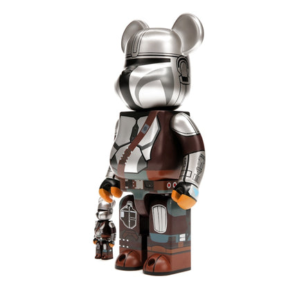 Bearbrick x Star Wars The Mandalorian Beskar Armor 100% & 400% Set
