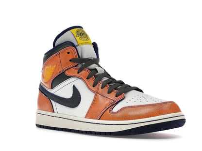 Jordan 1 Mid SE Summit White Crimson Bliss Deep Royal Blue Iron Grey