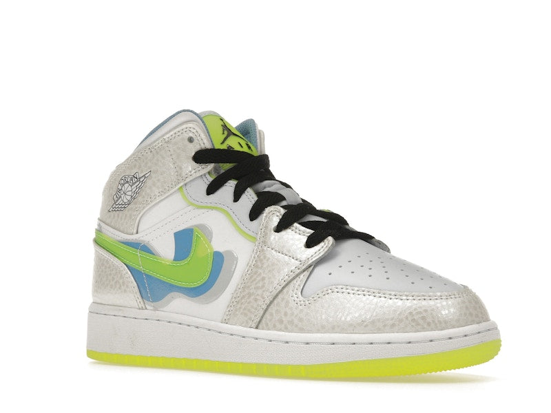 Jordan 1 Mid SE Warped Swoosh (GS)