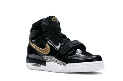 Jordan Legacy 312 Black Gold Patent (GS)