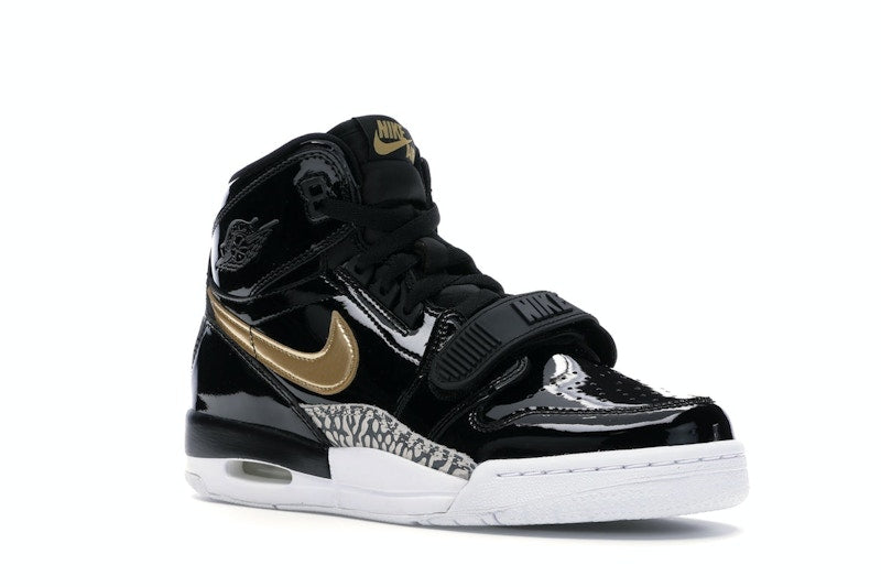 Jordan Legacy 312 Black Gold Patent (GS)