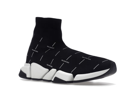 Balenciaga Speed 2.0 Black White Logo