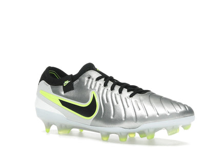 Nike Tiempo Legend 10 Elite FG Metallic Silver Volt Black