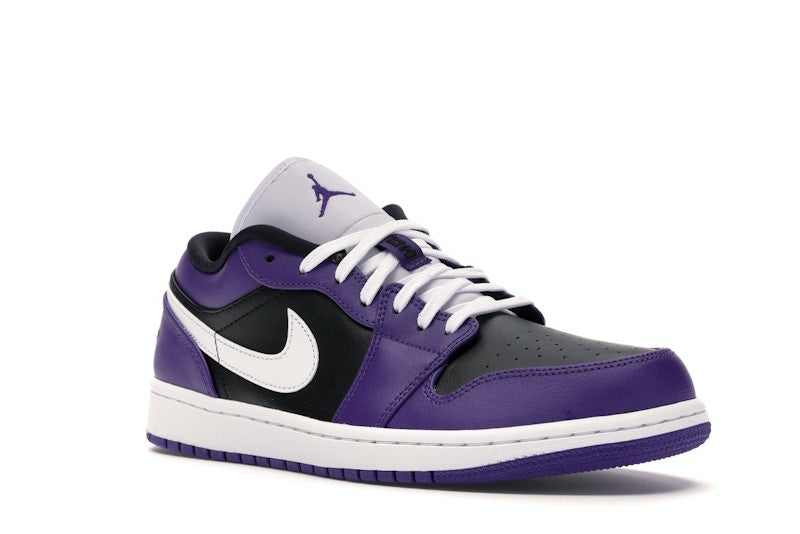 Jordan 1 Low Court Purple Black