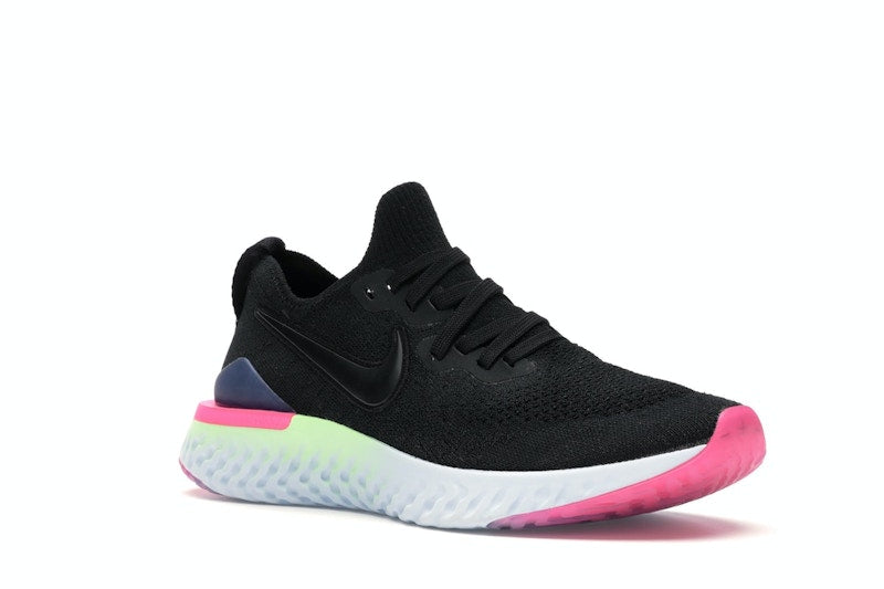 Nike Epic React Flyknit 2 Black Sapphire Hyper Pink (Women's)