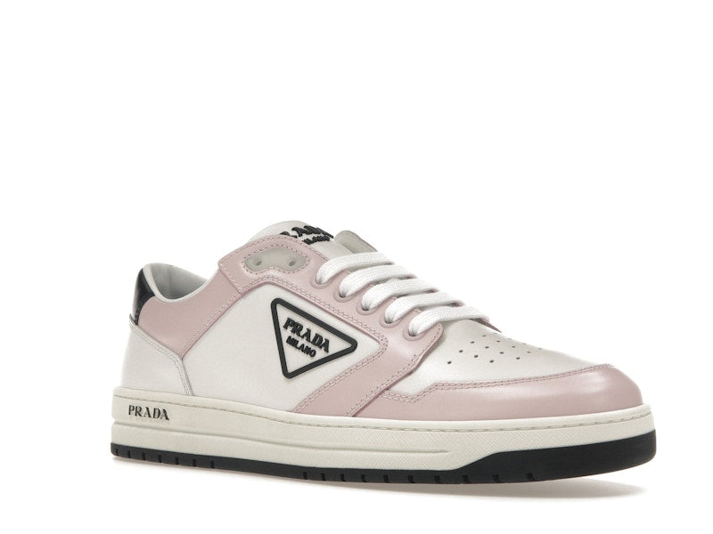 Prada District Sneaker White Pink Perforated Leather (Women's)