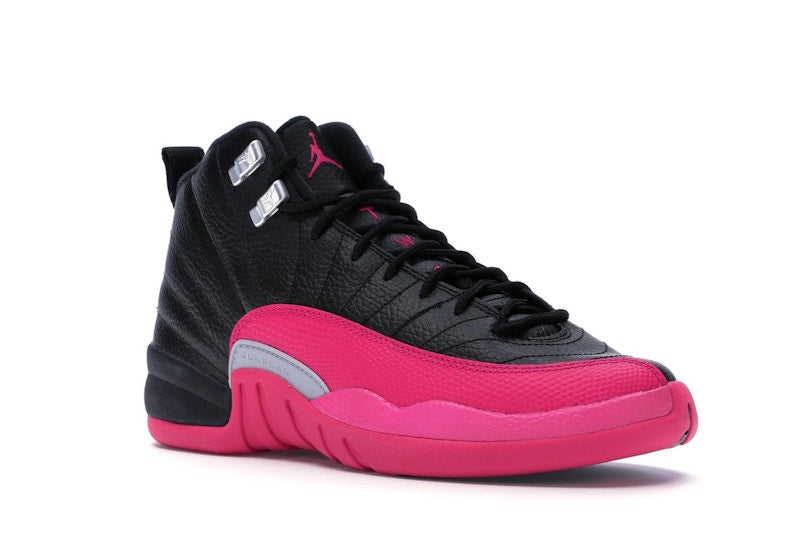 Jordan 12 Retro Black Deadly Pink (GS)