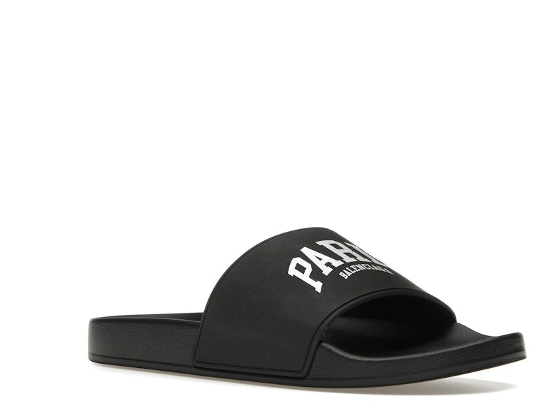 Balenciaga City Pool Slide Paris Black