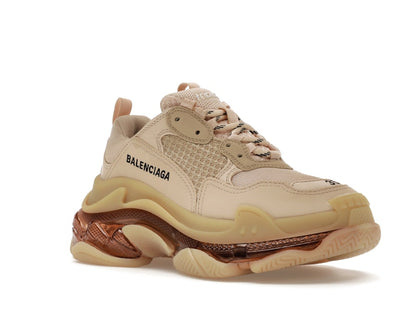 Balenciaga Triple S Clear Sole Beige (Women's)