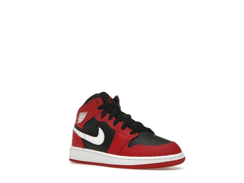 Jordan 1 Mid Gym Red Black White (GS)