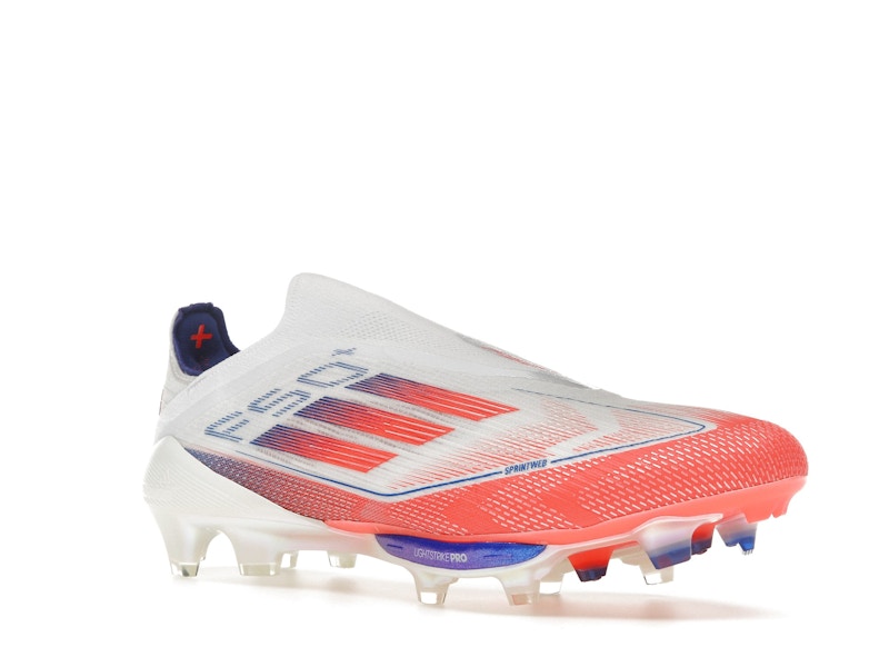 adidas F50+ Elite Laceless FG Cloud White Solar Red