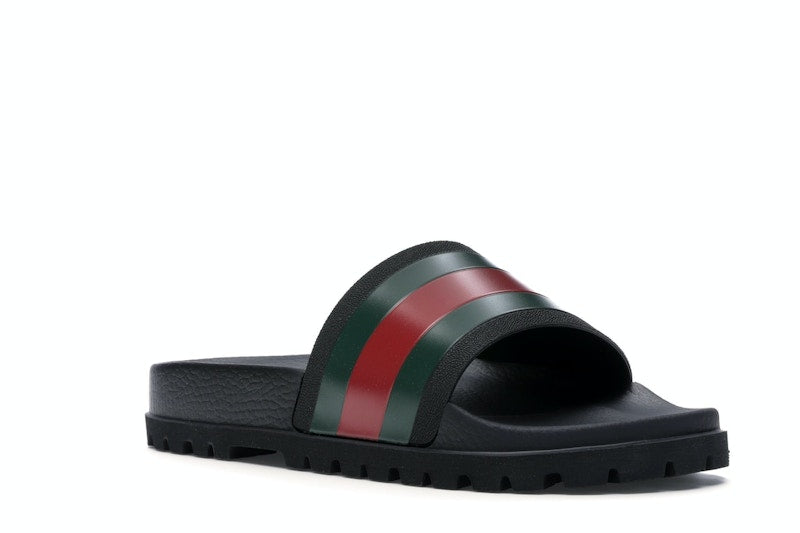 Gucci Web Slide Sandal Black