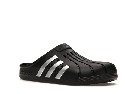 adidas Adilette Clog Black Silver