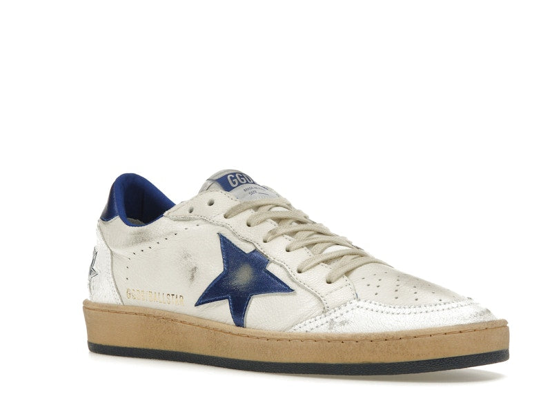 Golden Goose Ball-Star Low White Bluette