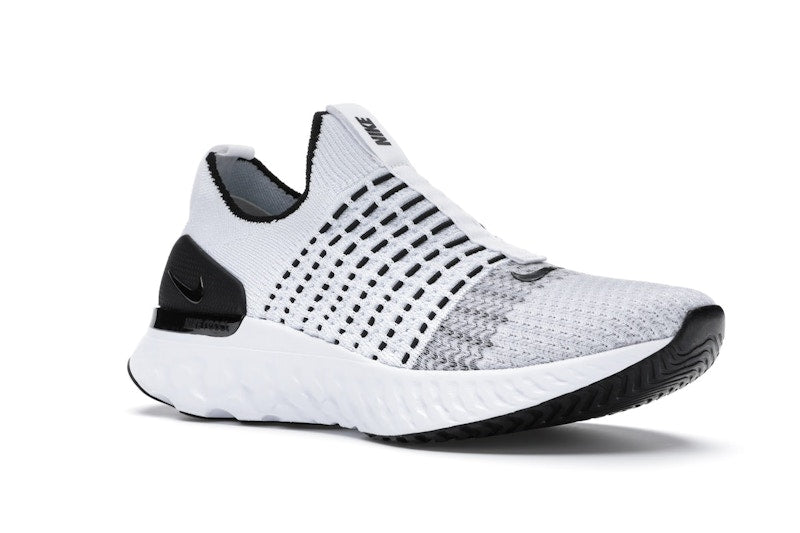 Nike React Phantom Run Flyknit 2 White Black