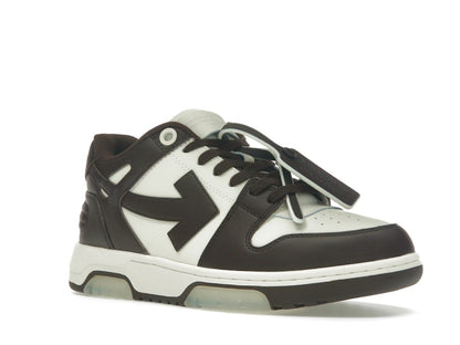 OFF-WHITE Out Of Office "OOO" Low Tops Chocolate Cream
