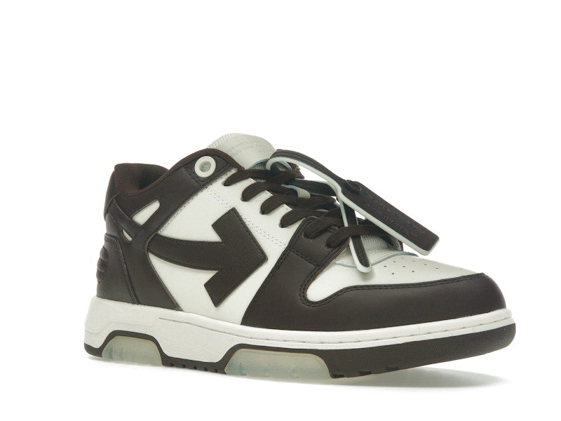 OFF-WHITE Out Of Office "OOO" Low Tops Chocolate Cream