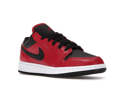 Jordan 1 Low Gym Red Black Pebbled (GS)