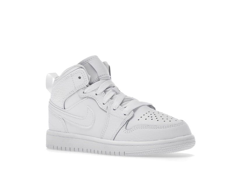 Jordan 1 Mid Triple White (2021) (PS)