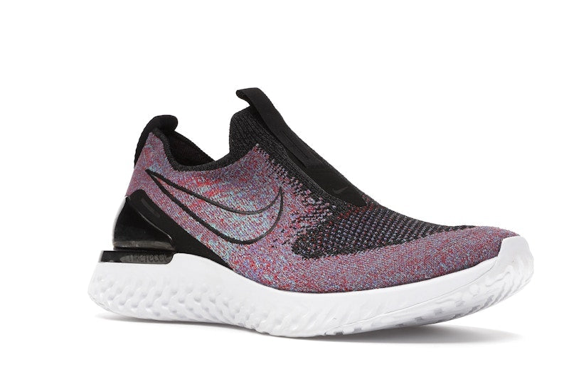 Nike Epic React Moc Flyknit Black University Red Hyper Jade
