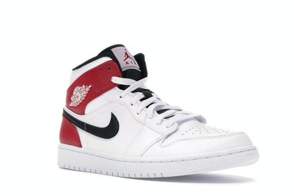 Jordan 1 Mid White Black Gym Red