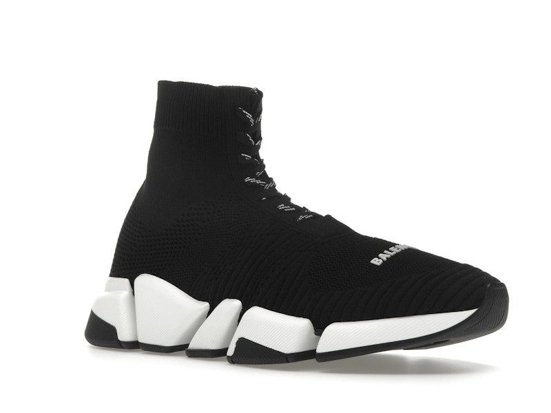 Balenciaga Speed 2.0 Lace Up Black White