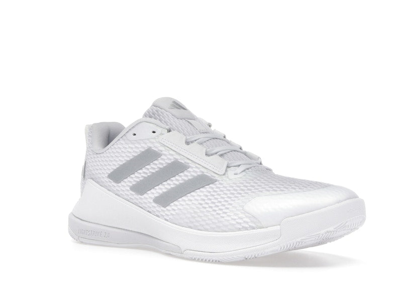 adidas Novaflight 2 Indoor Cloud White Silver Metallic (Women's)