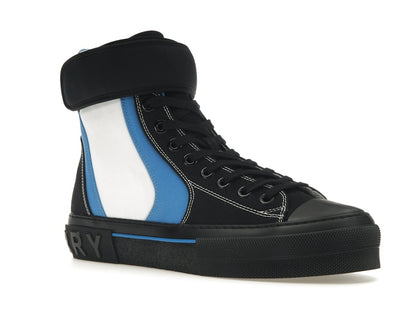 Burberry Sub High-Top Laced-Up Trainer Black Blue White